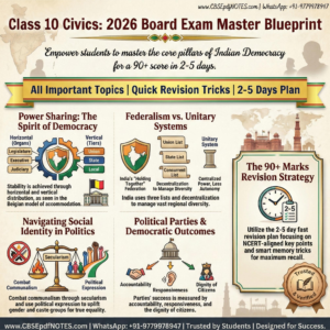 Download CBSE Class 10 Civics PDF Notes