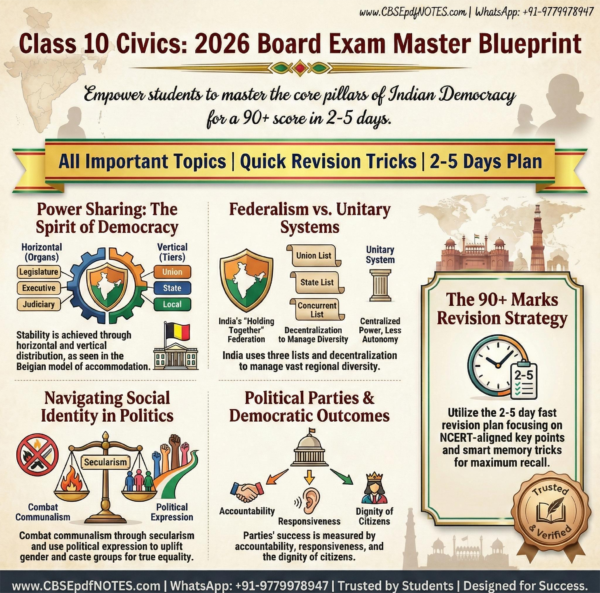 Download CBSE Class 10 Civics PDF Notes
