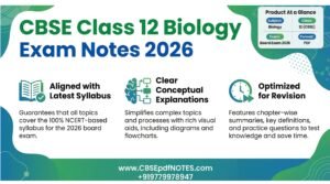 CBSE Class 12 Biology Notes PDF for Board Exam 2026